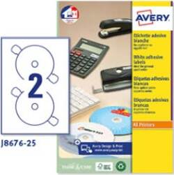 Etichetta adesiva J8676 per CD-DVD - carta - permanente - adatta a stampanti inkjet - D 117 mm - 2 etichette per foglio - bianco opaco - Avery - conf. 25 fogli A4 Cancelleria e prodotti per ufficio/Archivio ufficio e accessori per scrivania/Etichette divisori per schedario e timbri/Etichette ed etichette adesive/Etichette per stampanti Eurocartuccia - Pavullo, Commerciovirtuoso.it