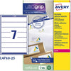 Etichetta adesiva L4760 - permanente - 192x38 mm - 7 etichette per foglio - bianca coprente - Avery - conf. 25 fogli A4 Cancelleria e prodotti per ufficio/Archivio ufficio e accessori per scrivania/Etichette divisori per schedario e timbri/Etichette ed etichette adesive/Etichette per stampanti Eurocartuccia - Pavullo, Commerciovirtuoso.it