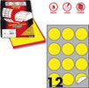 Etichetta adesiva R310 - permanente - tonda D 60 mm - 12 etichette per foglio - giallo fluo - Markin - scatola 100 fogli A4 Cancelleria e prodotti per ufficio/Archivio ufficio e accessori per scrivania/Etichette divisori per schedario e timbri/Etichette ed etichette adesive/Etichette per stampanti Eurocartuccia - Pavullo, Commerciovirtuoso.it