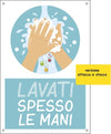 Etichetta autoadesiva - 20x30 cm - ''LAVATI SPESSO LE MANI'' - per bambini - Cartelli Segnalatori Fai da te/Sicurezza e protezione/Attrezzature per sicurezza sul lavoro/Segnaletica antinfortunistica Eurocartuccia - Pavullo, Commerciovirtuoso.it