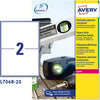 Etichetta in poliestere L7068 - adatta a stampanti laser - permanente - 199 6x143 5 mm - 2 etichette per foglio - bianco - Avery - conf. 20 fogli A4 Cancelleria e prodotti per ufficio/Archivio ufficio e accessori per scrivania/Etichette divisori per schedario e timbri/Etichette ed etichette adesive/Etichette per stampanti Eurocartuccia - Pavullo, Commerciovirtuoso.it