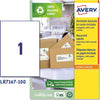Etichette per buste e pacchi - carta riciclata - bianca - 199 6 x 289 1 mm - 100 fogli - Avery Cancelleria e prodotti per ufficio/Archivio ufficio e accessori per scrivania/Etichette divisori per schedario e timbri/Etichette ed etichette adesive/Etichette per stampanti Eurocartuccia - Pavullo, Commerciovirtuoso.it