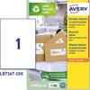 Etichette per buste e pacchi - carta riciclata - bianca - 199 6 x 289 1 mm - 100 fogli - Avery Cancelleria e prodotti per ufficio/Archivio ufficio e accessori per scrivania/Etichette divisori per schedario e timbri/Etichette ed etichette adesive/Etichette per stampanti Eurocartuccia - Pavullo, Commerciovirtuoso.it