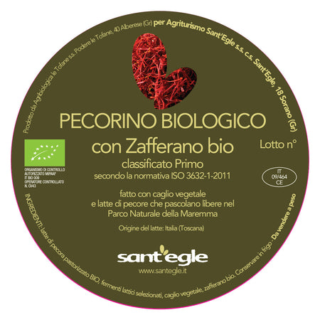 Pecorino Biologico allo Zafferano