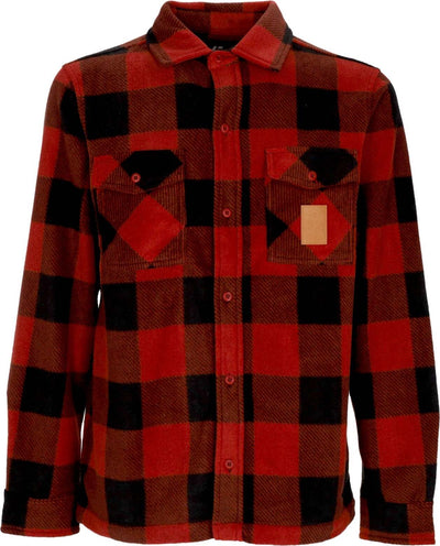 ETNIES-Camicia-Manica-Lunga-Uomo-Woodsman-Fleece-Rust-da-uomo