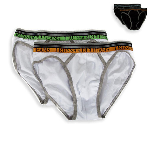 Trussardi Jeans Underwear Confezione 2 Slip Uomo TR032R S26 - Passarelli Biancheria