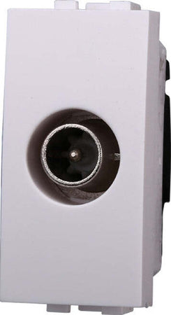 ETTROIT-Connettore-Presa-TV-Passante-Maschio-Colore-BIANCO-Compatibile-Con-Bticino-Living-Light