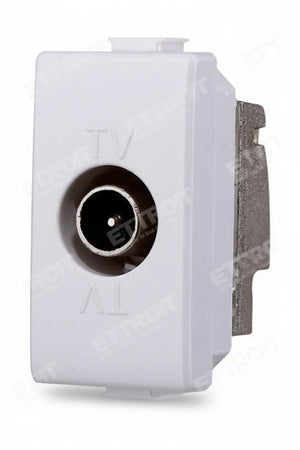 ETTROIT CONNETTORE TV MASCHIO PASSANTE compatibile matix bticino| MT2253 Fai da te/Materiale elettrico/Prese elettriche ed accessori/Prese a muro Zencoccostore - Formia, Commerciovirtuoso.it