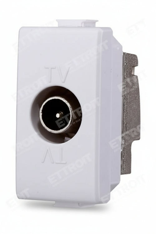 ETTROIT CONNETTORE TV MASCHIO PASSANTE compatibile matix bticino| MT2253 Fai da te/Materiale elettrico/Prese elettriche ed accessori/Prese a muro Zencoccostore - Formia, Commerciovirtuoso.it