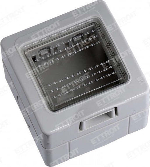 ETTROIT Custodia 2P IP55 Scatola Porta Frutti Da Esterno 2 Posto Modulo Compatibile Con Bticino Matix | MT2602 Fai da te/Materiale elettrico/Cablaggio di superficie/Scatole di derivazione Zencoccostore - Formia, Commerciovirtuoso.it