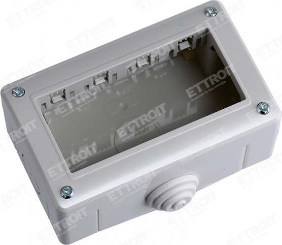 Placca Portafrutti 3 Posti IP55 Per Matix 25603B Bticino