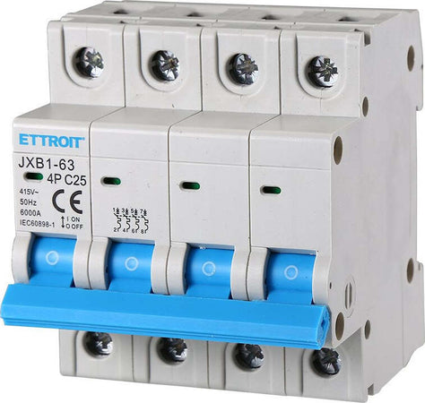 ETTROIT-Interruttore-Magnetotermico-Automatico-4P-25A-220V-380V-Salvavita-Stotz-Occupa-4-Moduli-DIN