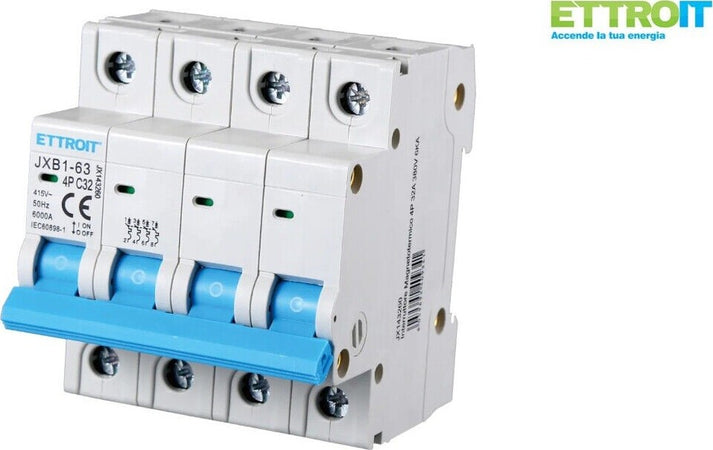 ETTROIT-INTERRUTTORI-MEGNETOTERMICI-BARRA-DIN-4-MOD-4P-415V-CURVA-C-4.5KA