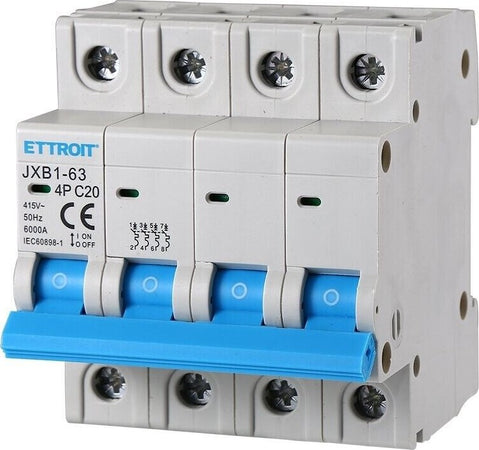 ETTROIT-INTERRUTTORI-MEGNETOTERMICI-BARRA-DIN-4-MOD-4P-415V-CURVA-C-4.5KA