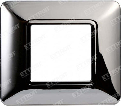 ETTROIT PLACCA PLASTICA 2P CROMATO LUCIDO compatibile matix bticino| MT83213 Fai da te/Materiale elettrico/Placche/Placche per prese Zencoccostore - Formia, Commerciovirtuoso.it