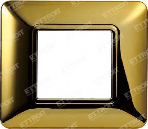 ETTROIT PLACCA PLASTICA 2P ORO LUCIDO compatibile matix bticino| MT83212 Fai da te/Materiale elettrico/Placche/Placche per prese Zencoccostore - Formia, Commerciovirtuoso.it