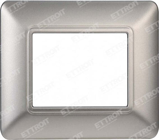 ETTROIT PLACCA PLASTICA 2P SILVER compatibile matix bticino| MT83206 Fai da te/Materiale elettrico/Placche/Placche per prese Zencoccostore - Formia, Commerciovirtuoso.it