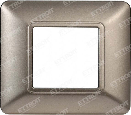 ETTROIT PLACCA PLASTICA 2P TITANIO compatibile matix bticino| MT83208 Fai da te/Materiale elettrico/Placche/Placche per prese Zencoccostore - Formia, Commerciovirtuoso.it