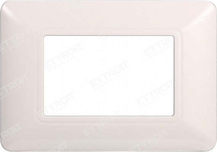 ETTROIT PLACCA PLASTICA 3P BIANCA compatibile matix bticino| MT83301 Fai da te/Materiale elettrico/Placche/Placche per prese Zencoccostore - Formia, Commerciovirtuoso.it