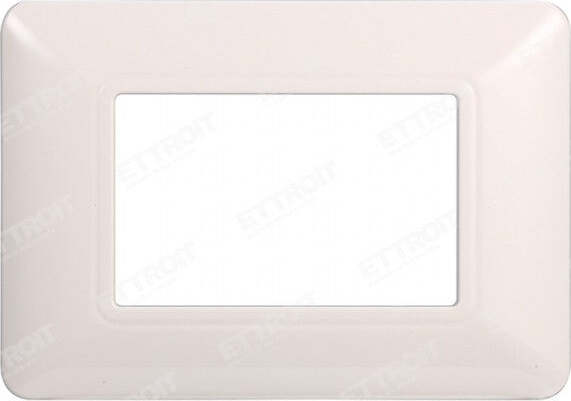 ETTROIT PLACCA PLASTICA 3P BIANCA compatibile matix bticino| MT83301 Fai da te/Materiale elettrico/Placche/Placche per prese Zencoccostore - Formia, Commerciovirtuoso.it