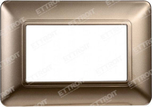 ETTROIT PLACCA PLASTICA 3P BRONZO compatibile matix bticino| MT83310 Fai da te/Materiale elettrico/Placche/Placche per prese Zencoccostore - Formia, Commerciovirtuoso.it