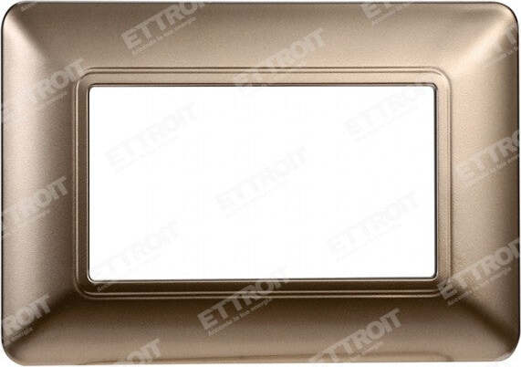 ETTROIT PLACCA PLASTICA 3P BRONZO compatibile matix bticino| MT83310 Fai da te/Materiale elettrico/Placche/Placche per prese Zencoccostore - Formia, Commerciovirtuoso.it