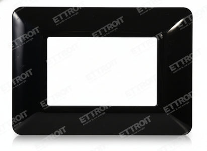 ETTROIT PLACCA PLASTICA 3P NERO compatibile matix bticino| MT83302 Fai da te/Materiale elettrico/Placche/Placche per prese Zencoccostore - Formia, Commerciovirtuoso.it