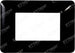 ETTROIT PLACCA PLASTICA 3P NERO compatibile matix bticino| MT83302 Fai da te/Materiale elettrico/Placche/Placche per prese Zencoccostore - Formia, Commerciovirtuoso.it