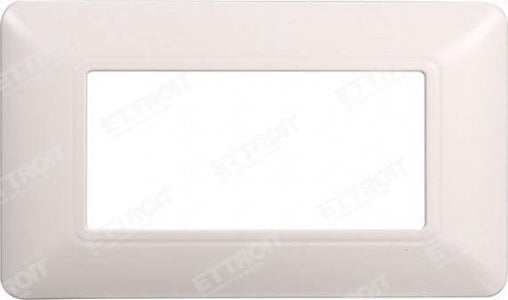 ETTROIT PLACCA PLASTICA 4P BIANCA compatibile matix bticino| MT83401 Fai da te/Materiale elettrico/Placche/Placche per prese Zencoccostore - Formia, Commerciovirtuoso.it