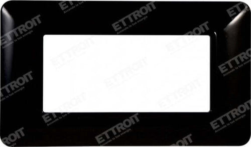 ETTROIT PLACCA PLASTICA 4P NERO compatibile matix bticino| MT83402 Fai da te/Materiale elettrico/Placche/Placche per prese Zencoccostore - Formia, Commerciovirtuoso.it