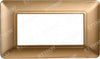 ETTROIT PLACCA PLASTICA 4P ORO compatibile matix bticino| MT83411 Fai da te/Materiale elettrico/Placche/Placche per prese Zencoccostore - Formia, Commerciovirtuoso.it