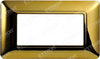 ETTROIT PLACCA PLASTICA 4P ORO LUCIDO compatibile matix bticino| MT83412 Fai da te/Materiale elettrico/Placche/Placche per prese Zencoccostore - Formia, Commerciovirtuoso.it