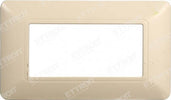 ETTROIT PLACCA PLASTICA 4P SABBIA compatibile matix bticino| MT83409 Fai da te/Materiale elettrico/Placche/Placche per prese Zencoccostore - Formia, Commerciovirtuoso.it