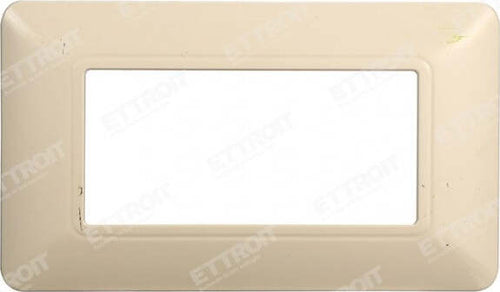 ETTROIT PLACCA PLASTICA 4P SABBIA compatibile matix bticino| MT83409 Fai da te/Materiale elettrico/Placche/Placche per prese Zencoccostore - Formia, Commerciovirtuoso.it