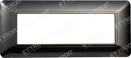 ETTROIT PLACCA PLASTICA 6P ACCIAIO SCURO compatibile matix bticino| MT83607 Fai da te/Materiale elettrico/Placche/Placche per prese Zencoccostore - Formia, Commerciovirtuoso.it