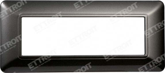 ETTROIT PLACCA PLASTICA 6P ACCIAIO SCURO compatibile matix bticino| MT83607 Fai da te/Materiale elettrico/Placche/Placche per prese Zencoccostore - Formia, Commerciovirtuoso.it