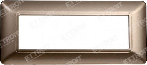 ETTROIT PLACCA PLASTICA 6P BRONZO compatibile matix bticino| MT83610 Fai da te/Materiale elettrico/Placche/Placche per prese Zencoccostore - Formia, Commerciovirtuoso.it