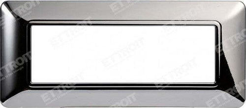 ETTROIT PLACCA PLASTICA 6P CROMATO LUCIDO compatibile matix bticino| MT83613 Fai da te/Materiale elettrico/Placche/Placche per prese Zencoccostore - Formia, Commerciovirtuoso.it