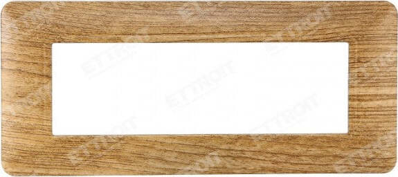 ETTROIT PLACCA PLASTICA 6P LEGNO SCURO compatibile matix bticino| MT83605 Fai da te/Materiale elettrico/Placche/Placche per prese Zencoccostore - Formia, Commerciovirtuoso.it