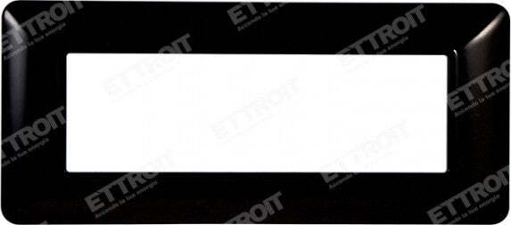 ETTROIT PLACCA PLASTICA 6P NERO compatibile matix bticino| MT83602 Fai da te/Materiale elettrico/Placche/Placche per prese Zencoccostore - Formia, Commerciovirtuoso.it