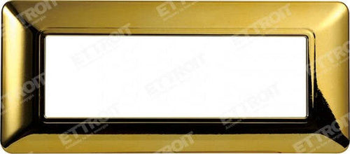 ETTROIT PLACCA PLASTICA 6P ORO LUCIDO compatibile matix bticino| MT83612 Fai da te/Materiale elettrico/Placche/Placche per prese Zencoccostore - Formia, Commerciovirtuoso.it
