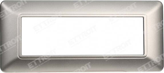 ETTROIT-PLACCA-PLASTICA-6P-SILVER--compatibile-matix-bticino|-MT83606