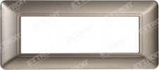 ETTROIT PLACCA PLASTICA 6P TITANIO compatibile matix bticino| MT83608 Fai da te/Materiale elettrico/Placche/Placche per prese Zencoccostore - Formia, Commerciovirtuoso.it