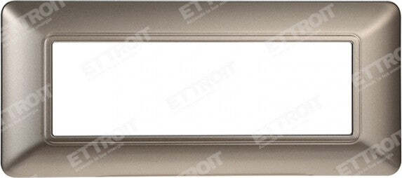 ETTROIT PLACCA PLASTICA 6P TITANIO compatibile matix bticino| MT83608 Fai da te/Materiale elettrico/Placche/Placche per prese Zencoccostore - Formia, Commerciovirtuoso.it