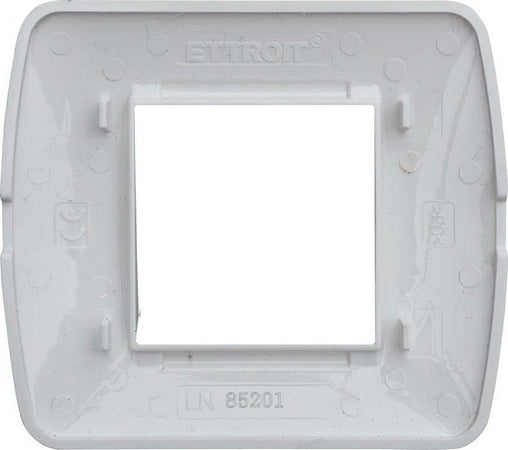 ETTROIT-Placca-Plastica-Serie-Space-2P-Colore-Bianco-Satinato-Compatibile-Con-Bticino-Living-Light