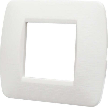 ETTROIT-Placca-Plastica-Serie-Space-2P-Colore-Bianco-Satinato-Compatibile-Con-Bticino-Living-Light