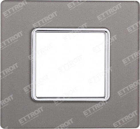 ETTROIT PLACCA VETRO 2P SILVER compatibile matix bticino| MT84206 Fai da te/Materiale elettrico/Placche/Placche per prese Zencoccostore - Formia, Commerciovirtuoso.it