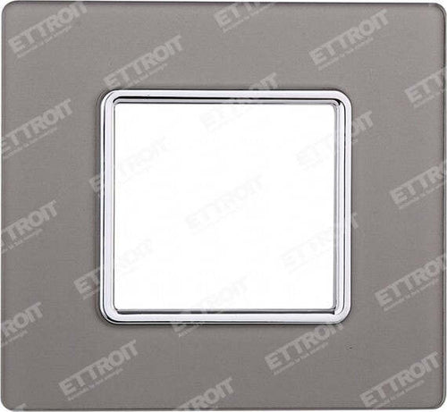 ETTROIT PLACCA VETRO 2P SILVER compatibile matix bticino| MT84206 Fai da te/Materiale elettrico/Placche/Placche per prese Zencoccostore - Formia, Commerciovirtuoso.it