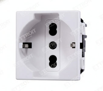 ETTROIT PRESA SCHUKO 2P+T 16A compatibile matix bticino| MT2102 Fai da te/Materiale elettrico/Prese elettriche ed accessori/Prese a muro Zencoccostore - Formia, Commerciovirtuoso.it