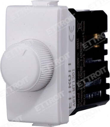 ETTROIT REGOLATORE DIMMER 100-1000W ON/OFF compatibile matix bticino| MT1301 Fai da te/Materiale elettrico/Prese elettriche ed accessori/Prese a muro Zencoccostore - Formia, Commerciovirtuoso.it